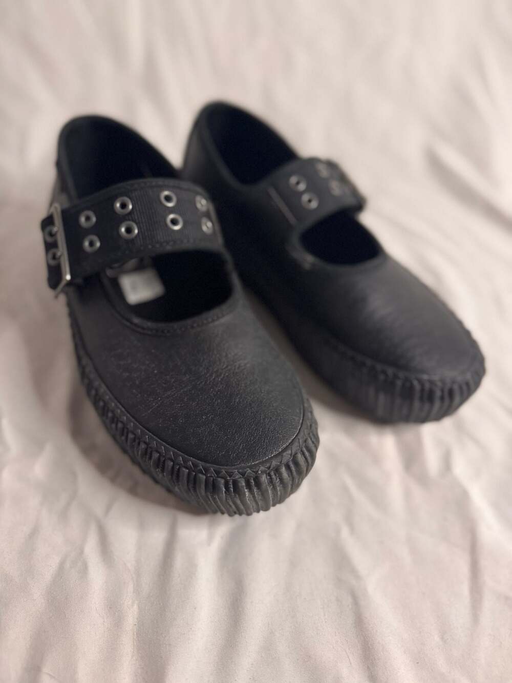 Mary Jane Creeper Platform Shoe in Black